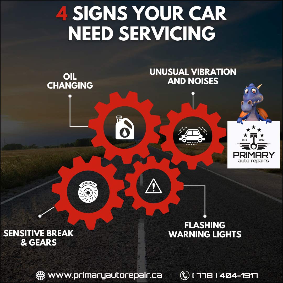 Primary's Logo on a '4 Signs Your Car Needs Servicing' project