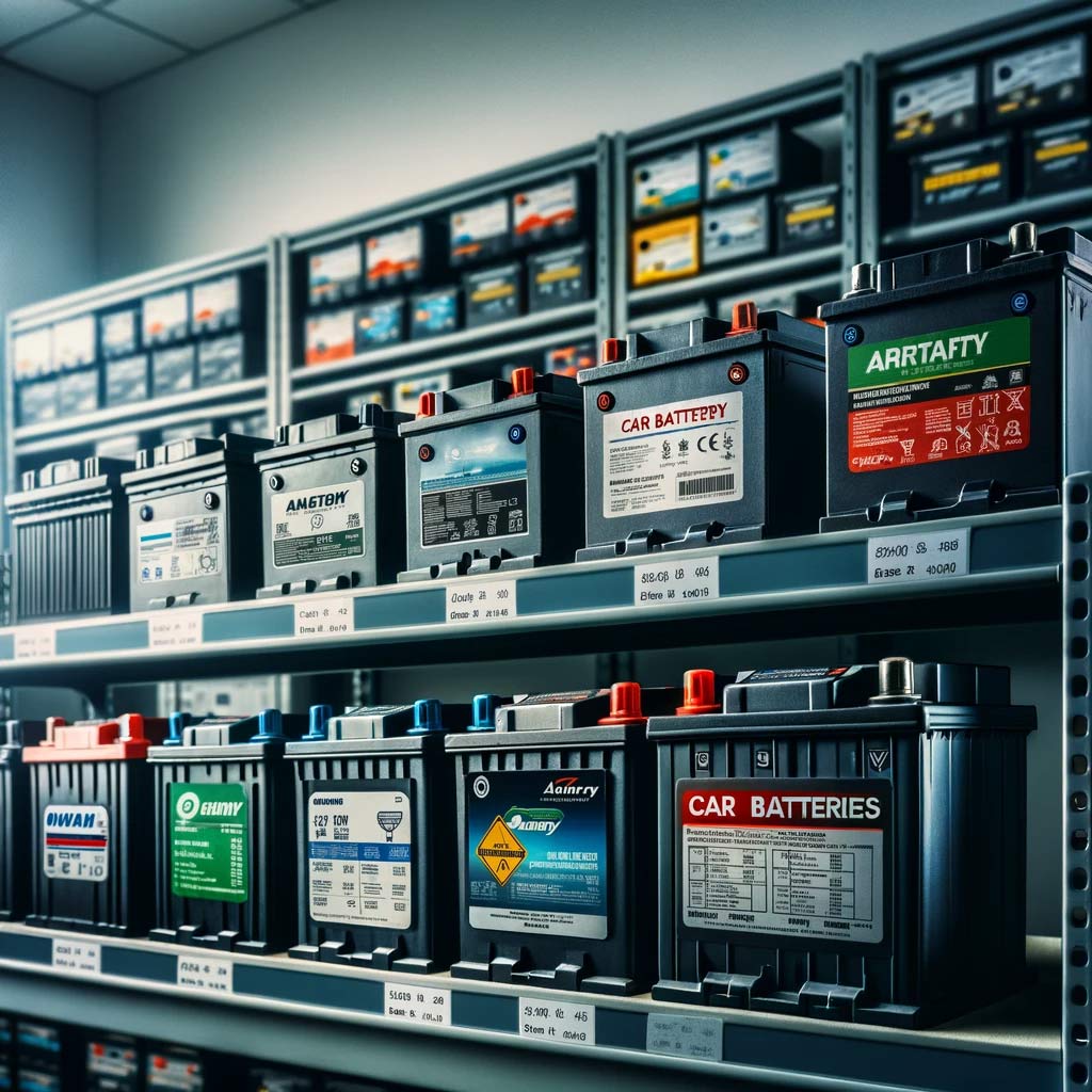 Primary Auto Repair car battery shelf